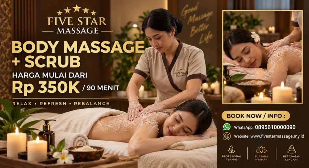 Body Massage + Scrub di Five Star Spa Massage
