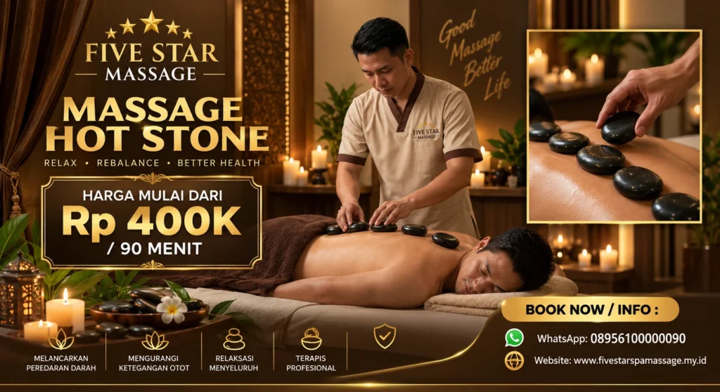 Massage Hot Stone di Five Star Spa Massage