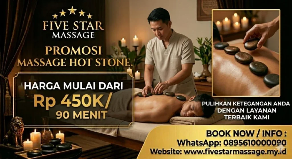 Massage Hot Stone di Five Star Spa Massage